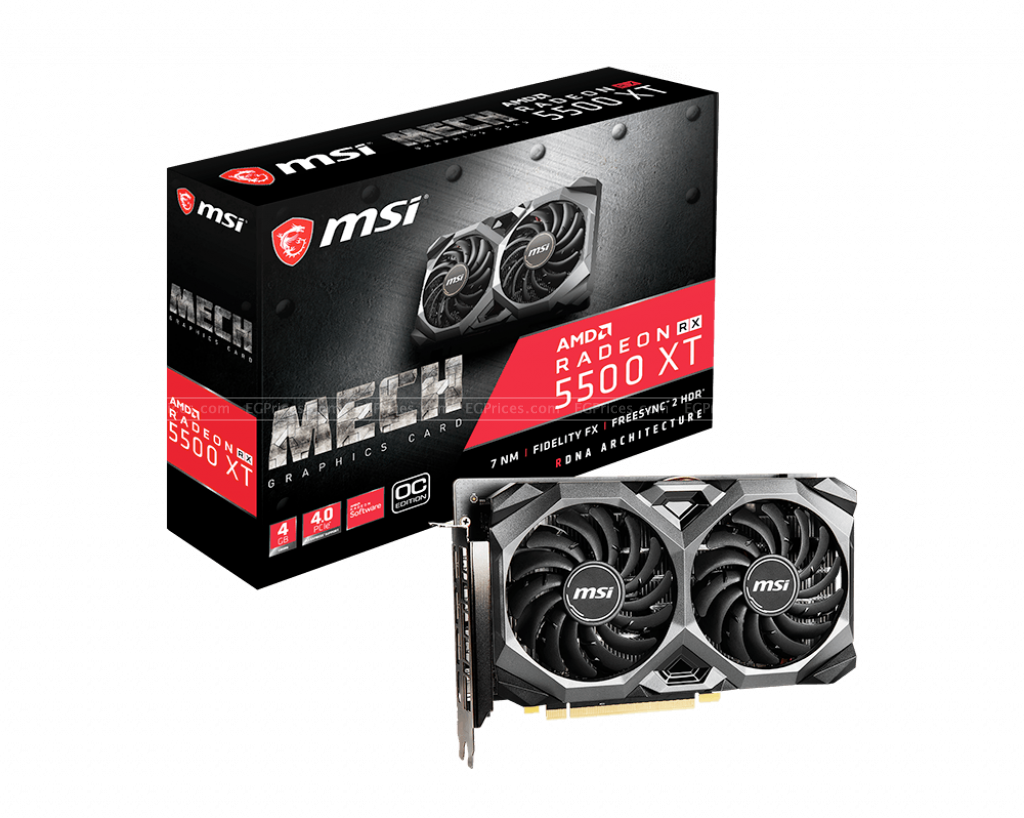 MSI Radeon RX 5500 XT Mech 4GB OC