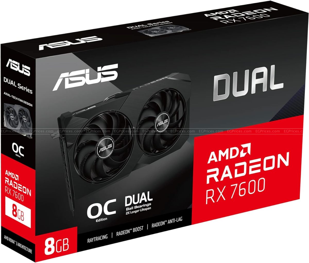 asus dual radeon rx 7600 review