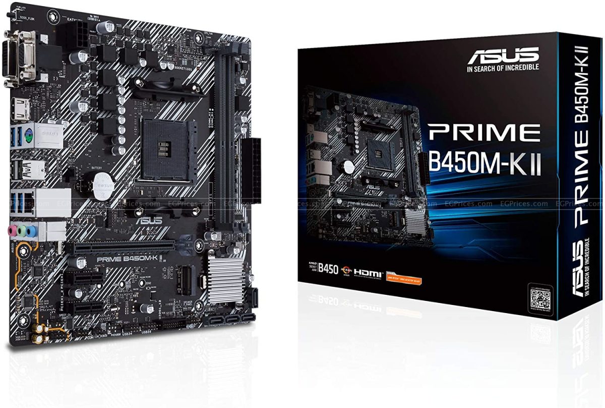 Asus PRIME B450M-K II Socket AM4 Motherboard price in Egypt