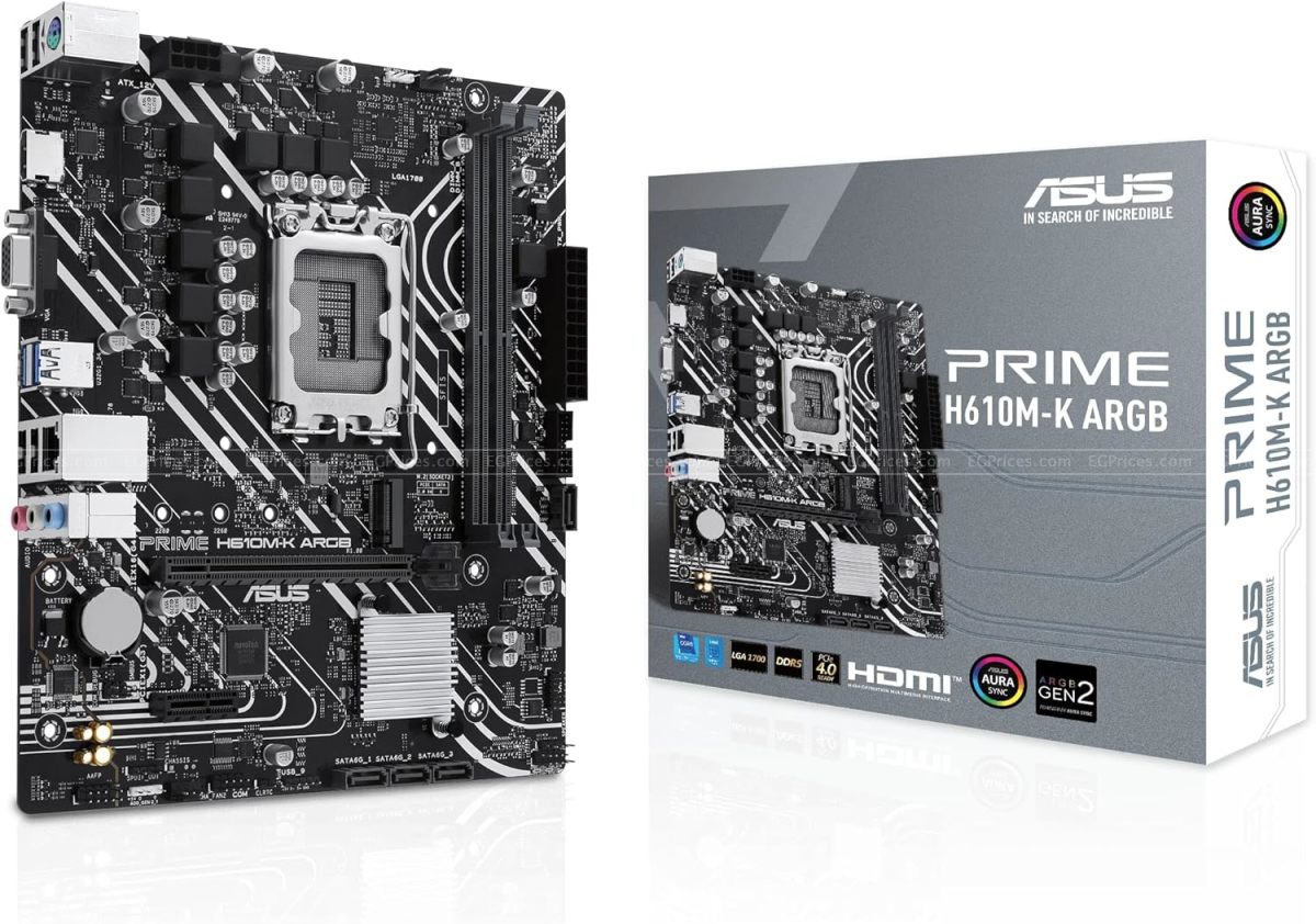 ASUS PRIME H610M-K ARGB LGA 1700 Motherboard