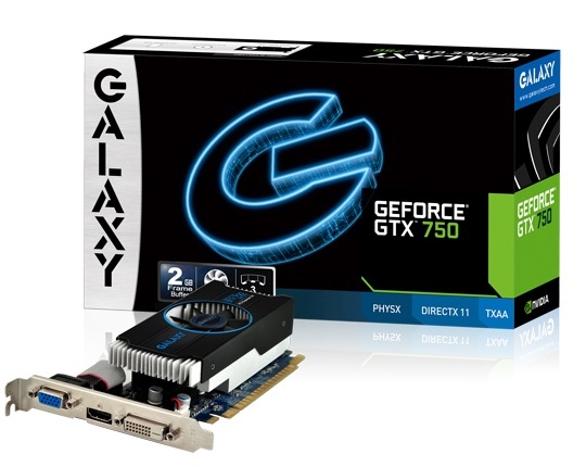 Galaxy GeForce GTX 750 Ti OC Slim 2GB GDDR5