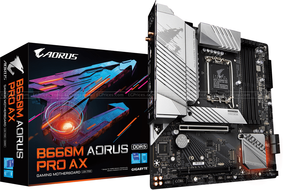 Gigabyte B660M AORUS PRO AX DDR5 LGA 1700 Motherboard