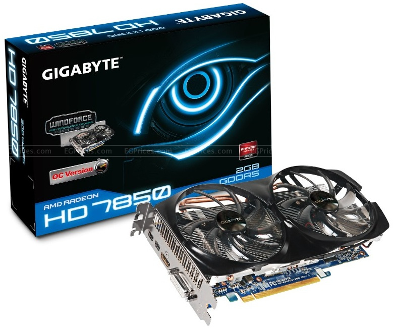 Gigabyte AMD Radeon HD 7850 OC 2GB GDDR5 Windforce