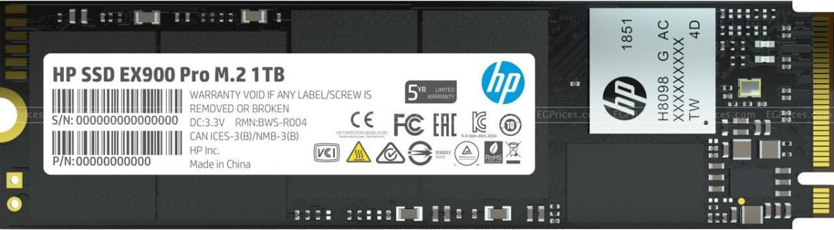 Hp ssd ex900 pro 1tb прошивка