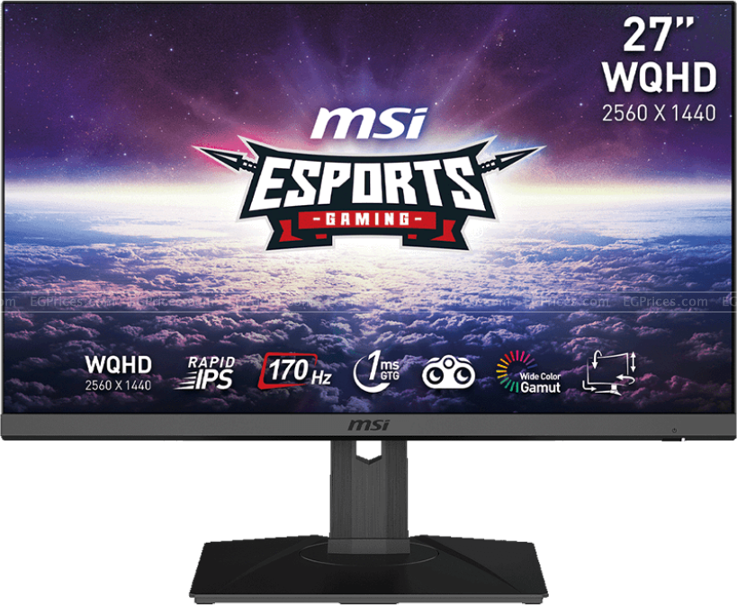 MSI G272QPF 27 Inch WQHD IPS Gaming Monitor