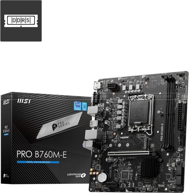 MSI PRO B760M-E LGA 1700 Motherboard price in Egypt