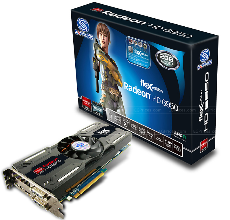 SAPPHIRE HD 6950 2GB GDDR5 Flex Edition price in Egypt