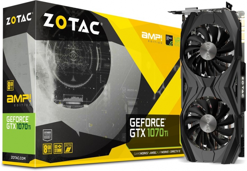 ZOTAC GeForce GTX 1070 Ti 8GB AMP Edition (ZT-P10710C-10P)