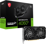 ام اس اي جي فورس ار تي اكس 4060 ti فينتوس 2x بلاك 8 جيجا oc فى مصر